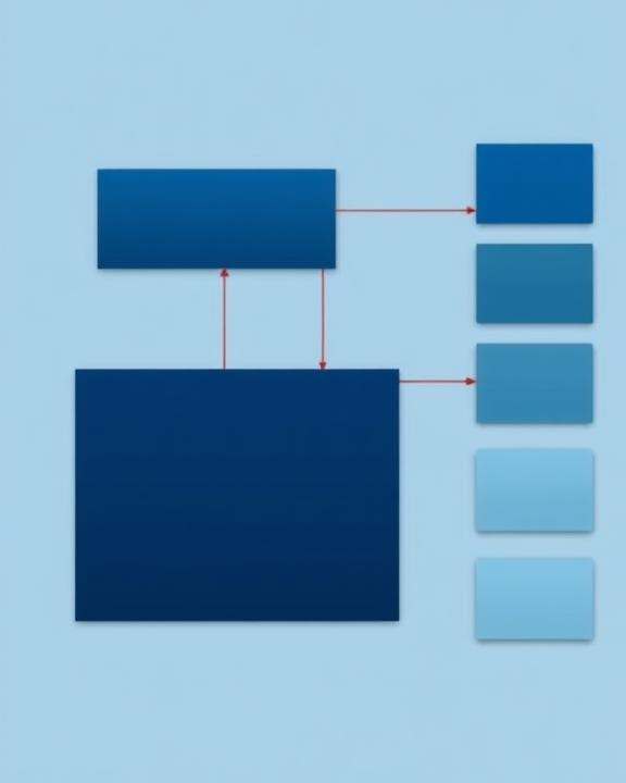 Diagramma concettuale in stile neoplastico/costruttivista che rappresenta il lock-in e la portabilità tra provider cloud.